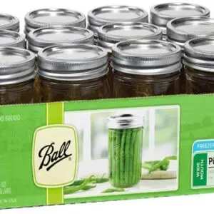 If you're an avid canner, DIY enthusiast, or simply someone who loves organized kitchen storage, the Ball Wide Mouth Pint 16-ounce Glass Mason Jar with Lids and Bands 12-Count is an essential addition to your collection.