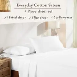 Our king-size cotton bed sheets are easy to machine wash and dry and become even softer with each wash. 