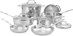 Cuisinart 11 Piece Cookware Set Chef's Classic Stainless Steel