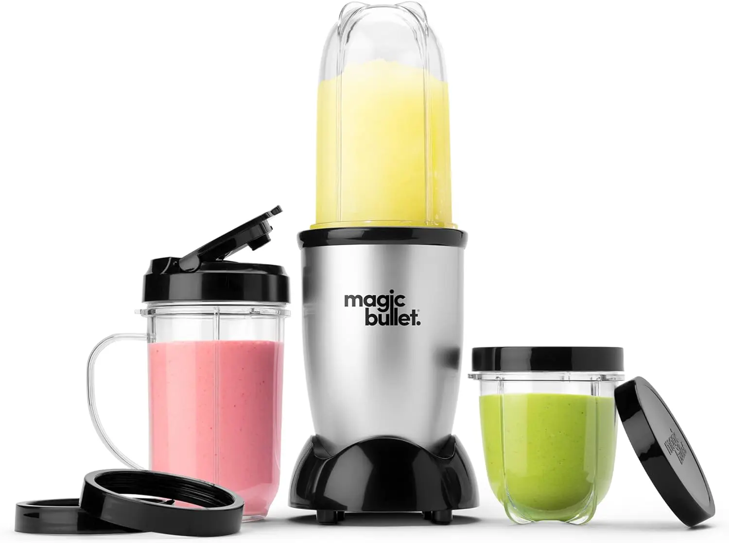 Look no further than the Magic Bullet Blender, Small, Silver, 11 Piece Set.