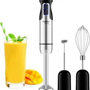 The Mueller Living Hand Blender is designed to meet these needs with a versatile range of features.