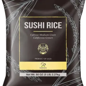 Introducing Soeos Premium Introducing Soeos Premium Sushi Rice For Calories, a top-tier, medium-grain white sticky rice that promises to elevate your culinary creations.,