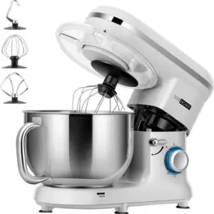 At the heart of the VIVOHOME Stand Mixer is a high-performance 660W motor. This powerful motor ensures that kneading and mixing tasks are completed quickly and thoroughly, far surpassing the capabilities of manual mixing.