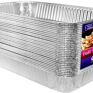 Among the top choices are the Full Size Aluminum Pan and large Disposable Roasting & Baking Pans, measuring 21"13" and available in a pack of 20.