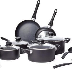 Best Non-Stick Cookware Sets Amazon Basics 15-Piece Set