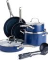 Blue Diamond Cookware Set 10 Piece Pots and Pans