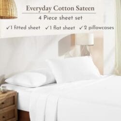 Our king-size cotton bed sheets are easy to machine wash and dry and become even softer with each wash. 