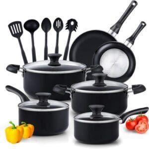 Best Brand In Non Stick Cookware Cook N Home Basics 15-Piece