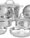 Cuisinart 11 Piece Cookware Set Chef's Classic Stainless Steel