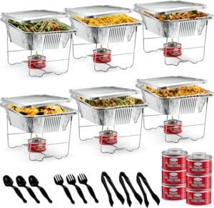 Disposable Chafing Dish Buffet Set Food Warmers for Parties