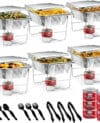 The HeroFiber Disposable Chafing Dish Buffet Set offers a comprehensive, hassle-free solution for all your catering needs.