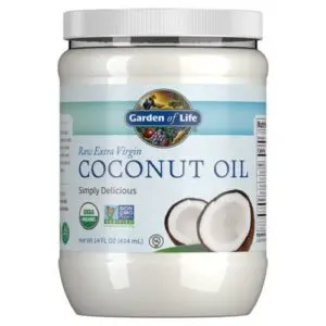 Garden of Life Organic Extra Virgin Coconut Oil Cold Pressed Plant Based Oil for Hair, Skin & Cooking.