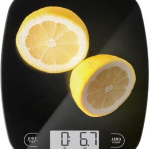 The Greater Goods Digital Kitchen Scale is designed with four precision weighing sensors, allowing you to measure ingredients accurately down to 1 gram.