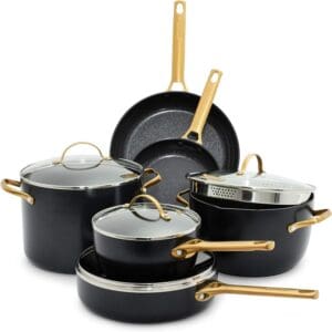 Greenpan Ceramic Cookware Pots and Pans Set 10 Piece