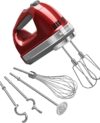 The KitchenAid 9-Speed Digital Hand Mixer boasts nine distinct speed settings, each tailored for specific mixing tasks.