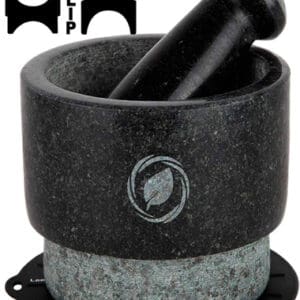 The Laevo Mortar and Pestle Sets are meticulously designed for functionality and aesthetics. Made from 100% solid granite, it offers a heavyweight and stable base that ensures a hassle-free grinding experience.