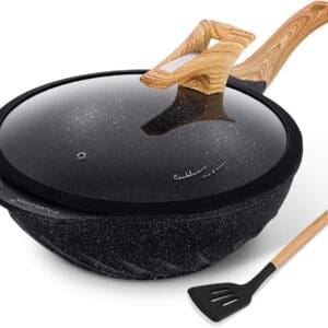 If you’re a home cook seeking top-tier cookware that combines durability, performance, and style, look no further than the COOKLOVER Nonstick Woks and Stir Fry Pan.